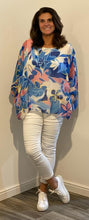 Load image into Gallery viewer, Flower Print Chiffon Blouse
