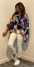 Load image into Gallery viewer, Flower Print Chiffon Blouse
