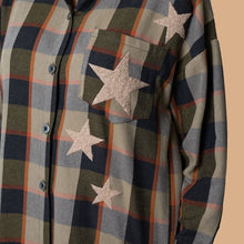 Load image into Gallery viewer, Checked Shirt with Stars
