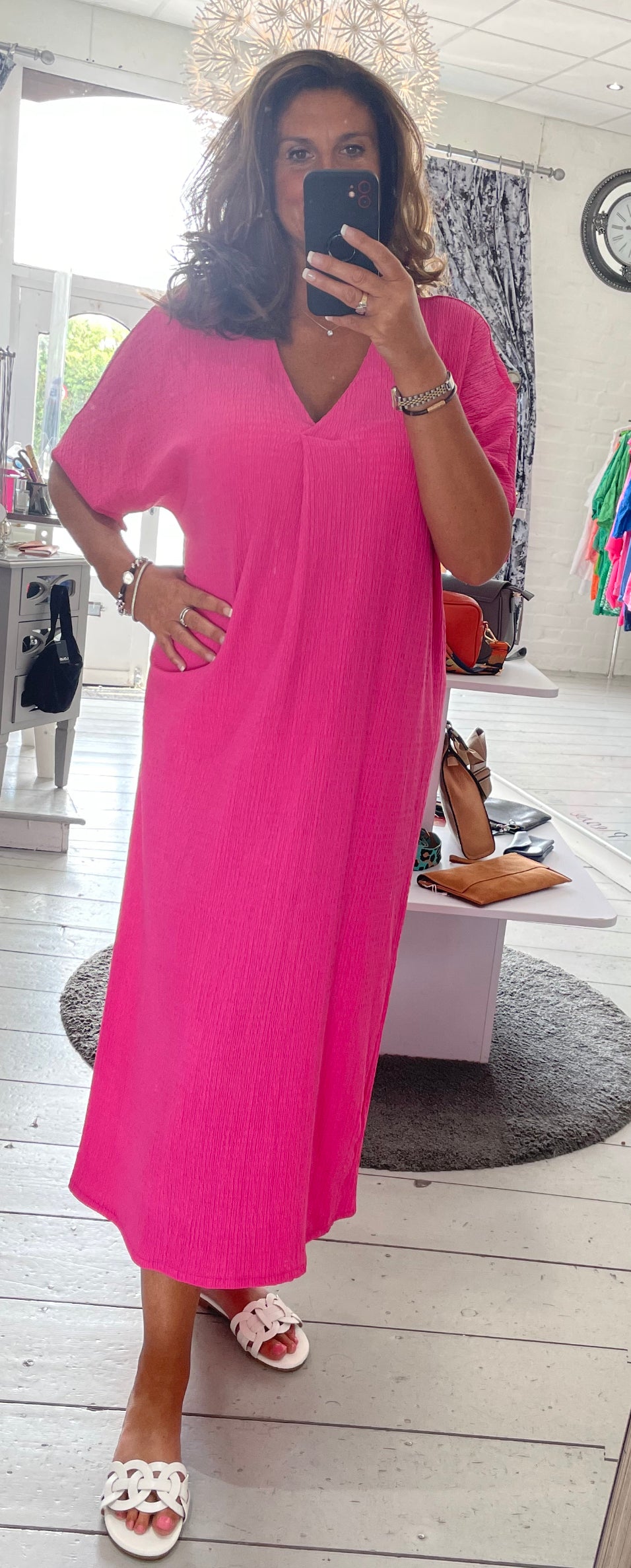 V Neck Long Dress