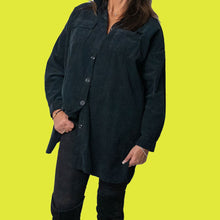 Load image into Gallery viewer, Black Oversized Needlecord Shirt
