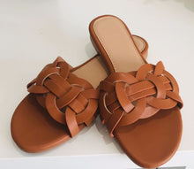 Load image into Gallery viewer, Plaited Faux Leather Sandals
