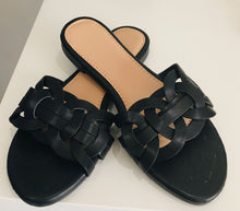 Load image into Gallery viewer, Plaited Faux Leather Sandals
