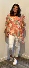 Load image into Gallery viewer, Flower Print Chiffon Blouse
