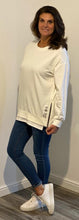 Load image into Gallery viewer, White Hem Sweat Shirt
